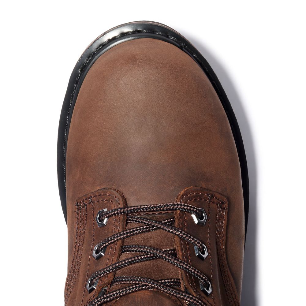 Bocanci De Muncă Timberland Barbati Maro - Pro® Pit Boss 6\" Soft Toe - Romania - ZWHMKG470